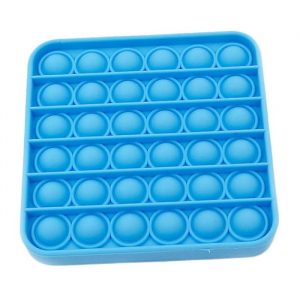 Anti Stress Toy Bubble Toy Silicone Square Blue